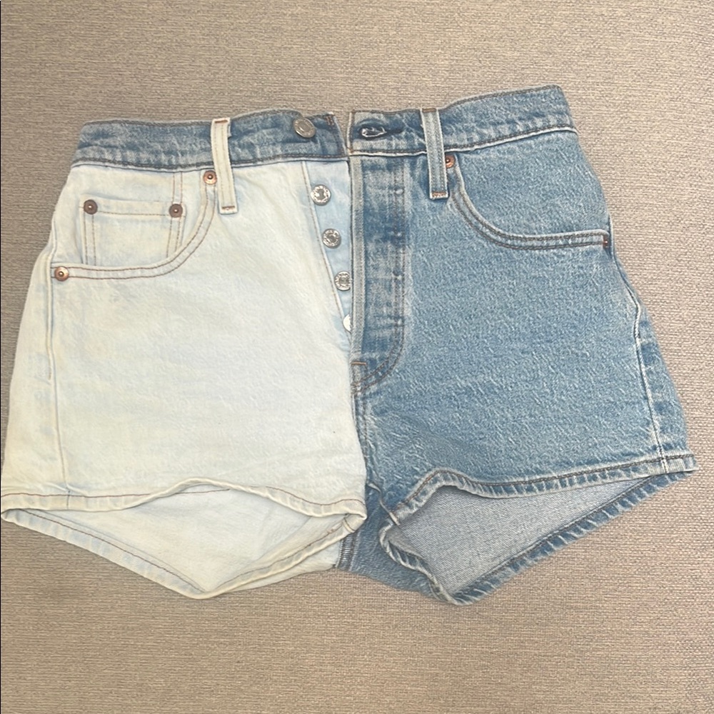Levi's Blue Jean Short Shorts High-Waisted
